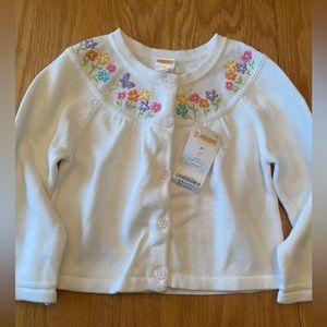 New with tags Gymboree Butterfly Blossoms sweater cardigan Size 2t